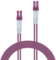 Cablu retea LINDY LY-46342 Fibra Optica LC/LC OM4 3m Purple 