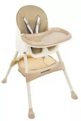 Scaun de masa pentru bebelusi 3 in 1 bej max 20 kg 60x75x92 cm Kruzzel MCTON