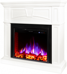 Semineu Electric Laura si Thomas - Art Flame - 1000 x 270 x 1080 mm - 1500W - Termostat - Flacara Multicolora 