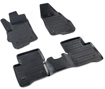 Set covorase auto cauciuc Hyundai Kona 2018- forma tavita 5 bucati 