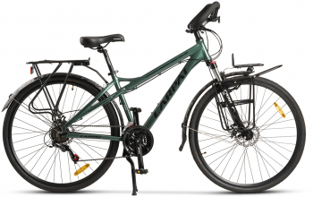 Bicicleta de oras Trekking Carpat 700C 28 Verde/Negru 