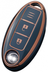 Husa din silicon pentru cheie Nissan Juke X-trial Qashqai Micra Leaf Note Murano 2 butoane 