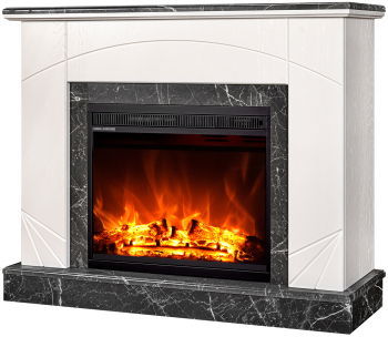 Semineu electric Madeira lux si Lorance - Art Flame - 850 x 270 x 1100 mm - 1500W - Flacara Multicolora - Telecomanda 