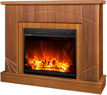 Semineu electric Madeira maro si Lorance - Art Flame - 850 x 270 x 1100 mm - 1500W - Flacara Multicolora- Telecomanda 