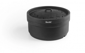 Cos gatire aburi Ibili-Moka silicon 18x10 cm negru 