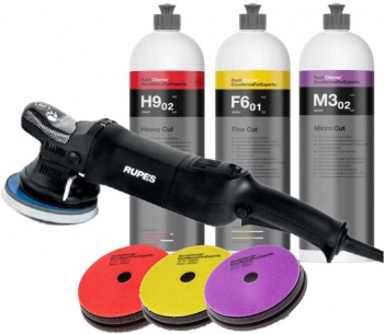 Masina polish excentric 15mm RUPES LHR15ES BigFoot paste koch chemie 3 pasi PP-11405.KC3B 