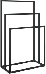 vidaXL Suport de prosoape autonom negru 48x24x79 cm fier 