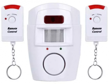 Alarma cu senzor de miscare SIKS® cu telecomanda alba