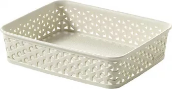 Cos depozitare Curver My Style A5 plastic imitatie Rattan Alb 