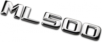 Emblema ML 500 pentru spate portbagaj Mercedes chrom