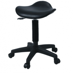 Scaun ucenic cosmetica sau manichiura cu rotile Black 