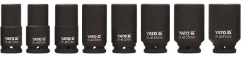 Set 8 chei tubulare lungi de impact prindere 3/8 Cr-Mo 22-41 mm lungime 90 mm 