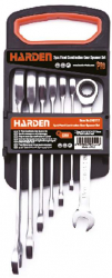 Set de 7 chei combinate rotative-fixe - H14 Industrial Harden 