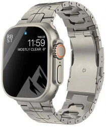 Curea Titan MTP Titanium Band compatibila Apple Watch Ultra Model Super Usor Y Link 49 mm Titanium