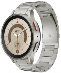 Curea Titan MTP Titanium Band Compatibila Samsung Galaxy Watch 5 Pro 45mm Model Super Usor Titanium Gray 