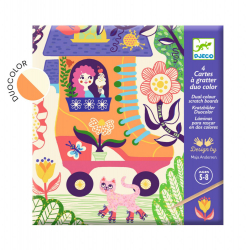 Joc creativ de razuit Djeco - Casute trasnite 