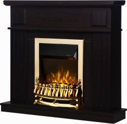 Semineu electric Marina Wenge si Galileo Gold- Art Flame - 997 x 270 x 1034 mm - 2000W - Termostat - Telecomanda 