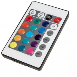 Telecomanda LED RGB SIKS Control Banda Led 84 x 53 x 7 mm On/Off 24 butoane 7 culori 