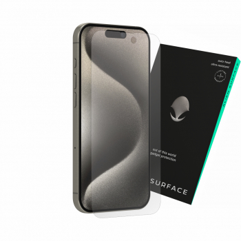Folie Alien Surface Apple iPhone 15 Pro protectie ecran compatibil cu carcasa 