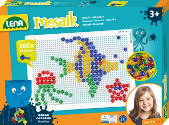 LENA - MOZAIC TRANSPARENT-SIDEFIU 260 PCS - 10 MM - 35626 