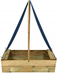 vidaXL Groapa de nisip cu acoperis 80x60x97 5 cm lemn de pin tratat 