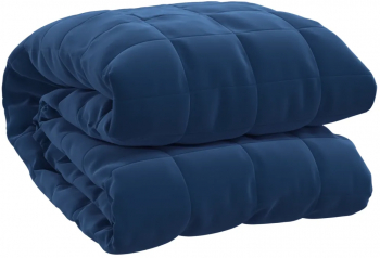 vidaXL Patura anti-stres albastru 122x183 cm 5 kg material textil 