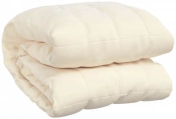 vidaXL Patura grea crem deschis 137x200 cm 6 kg material textil 