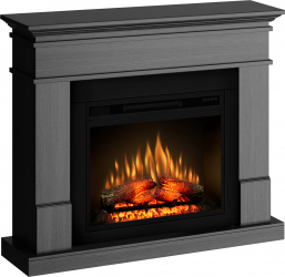 Semineu ECOFLAME PRO - Lisabona ash grey flacara 3D de 23 inci cu teme de culoare incalzire infrared si sunet 