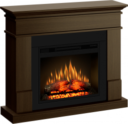 Semineu ECOFLAME PRO - Lisabona nuc flacara 3D de 23 inci cu teme de culoare incalzire infrared si sunet 