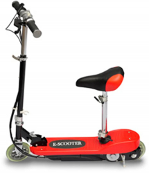 vidaXL Trotineta electrica cu sa rosu 120 W 