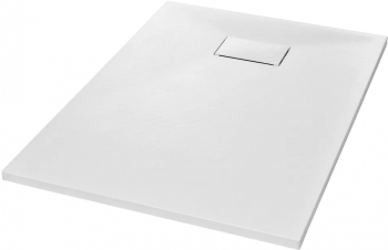 vidaXL Cadita de dus alb 100 x 70 cm SMC 