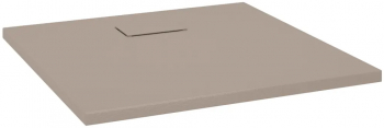 vidaXL Cadita de dus maro 80x80 cm SMC 