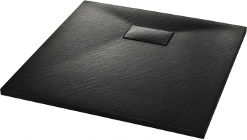 vidaXL Cadita de dus negru 90 x 90 cm SMC 