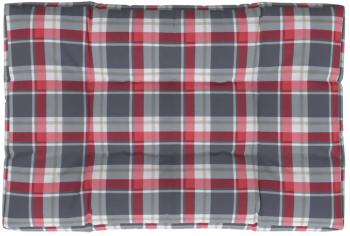 vidaXL Perna de paleti rosu carouri 120x80x12 cm material textil 