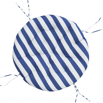 vidaXL Perna rotunda dungi albastre/albe and Oslash 100 x11 cm textil Oxford 