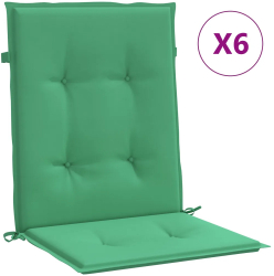 vidaXL Perne cu spatar mic 6 buc. verde 100x50x3 cm textil oxford 
