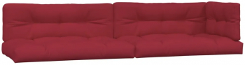 vidaXL Perne de paleti 5 buc. rosu vin material textil 