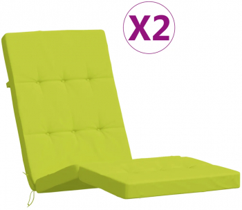 vidaXL Perne scaun de terasa 2 buc verde deschis tesatura Oxford 
