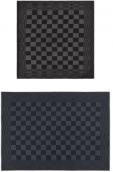 vidaXL Set de prosoape 20 buc. negru si gri bumbac 