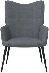 vidaXL Scaun de relaxare gri inchis material textil 