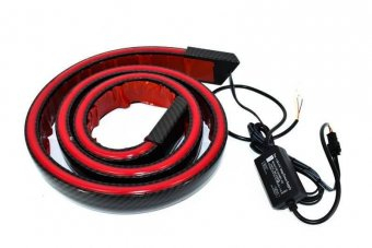 Eleron sport portbagaj luneta ALM carbon cu functie de pozitie si stop frana LED 