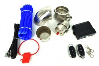 Kit complet clapeta evacuare cut-off valve 63mm motor turbo 2 telecomenzi 