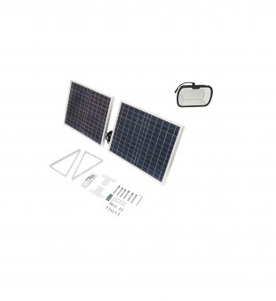 Lampa LED cu panou solar 25W si baterie 7V/10Ah 126x0.5W 