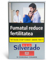 Tigari de foi Silverado Red 47 50G 5 Buc pachet umplutura tutun firicel