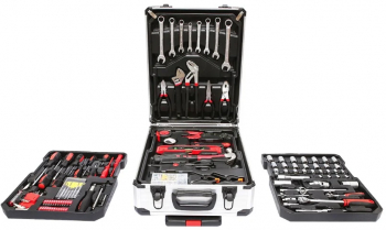 Trusa scule 187 piese tip valiza geamantan troler DISFP10 BK92504