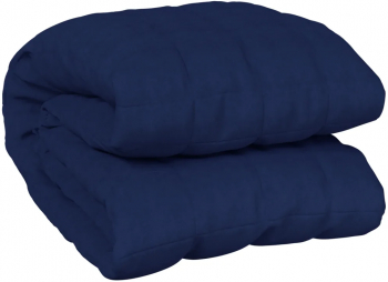 vidaXL Patura cu greutati albastru 200x225 cm 9 kg material textil 