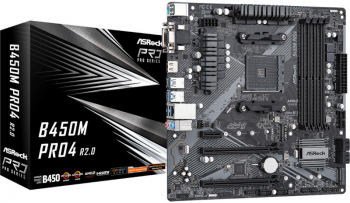 Placa de baza ASRock B450M Pro4 R2.0 DDR4 Socket AMD AM4 mATX