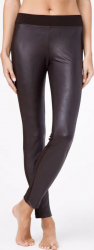 Colanti Grosi cu Piele Ecologica Story - Chocolate 164-98 M 