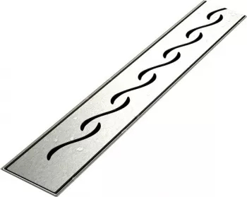 Rigola dus Hydroland Wave integral din inox lungime 80 cm 