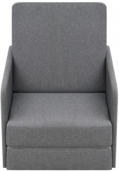vidaXL Fotoliu pat extensibil gri deschis material textil